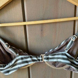High End Hawaii Underwire Striped Bikini Top